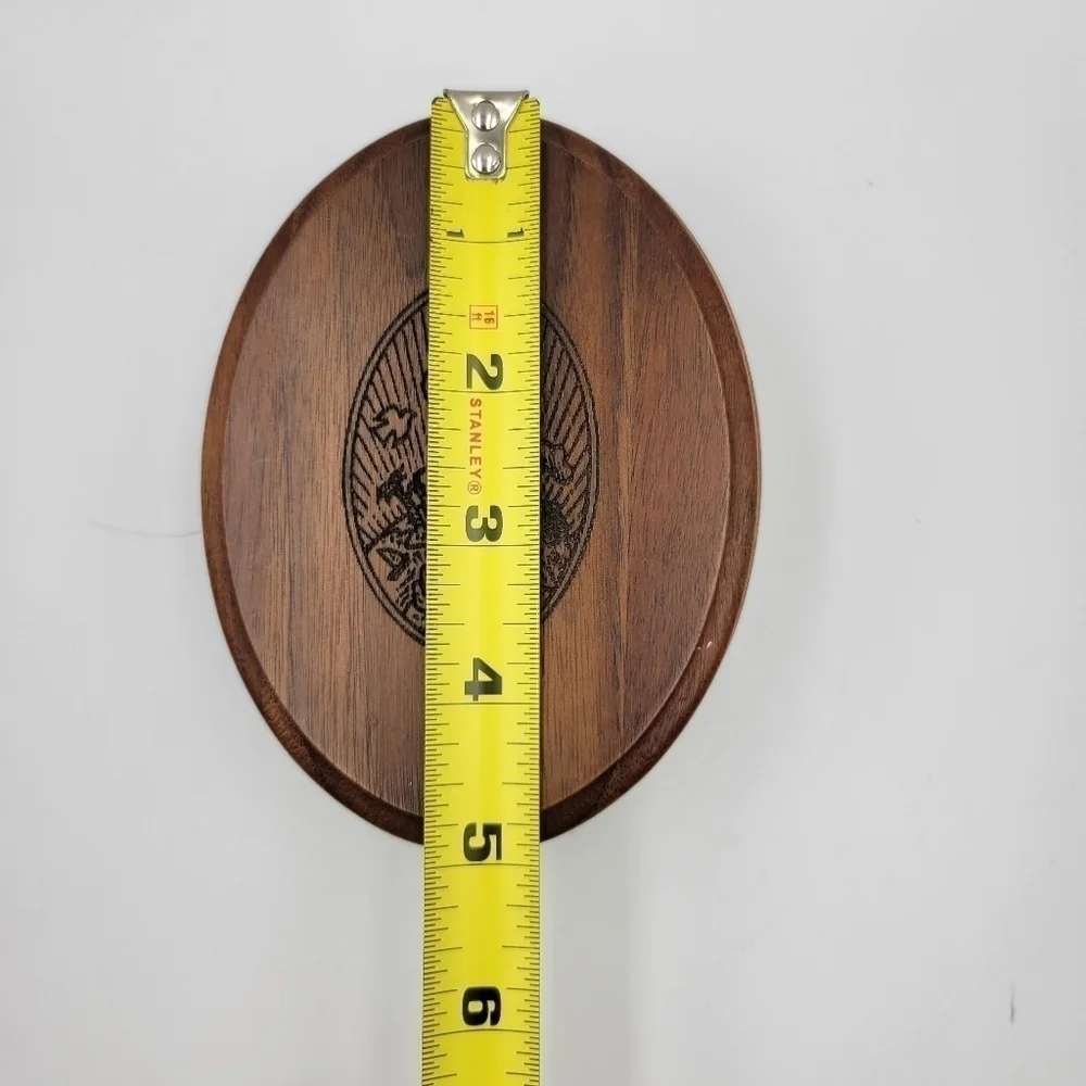 Vintage Torch Small Lidded Wooden Trinket Dish